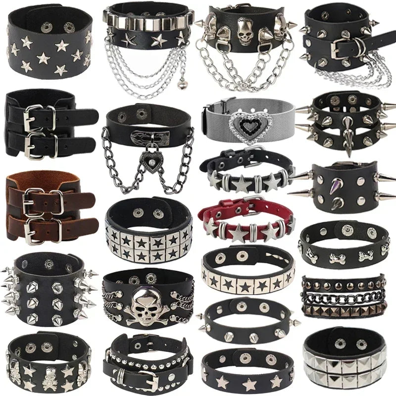 Pulseira Punk hip hop rock